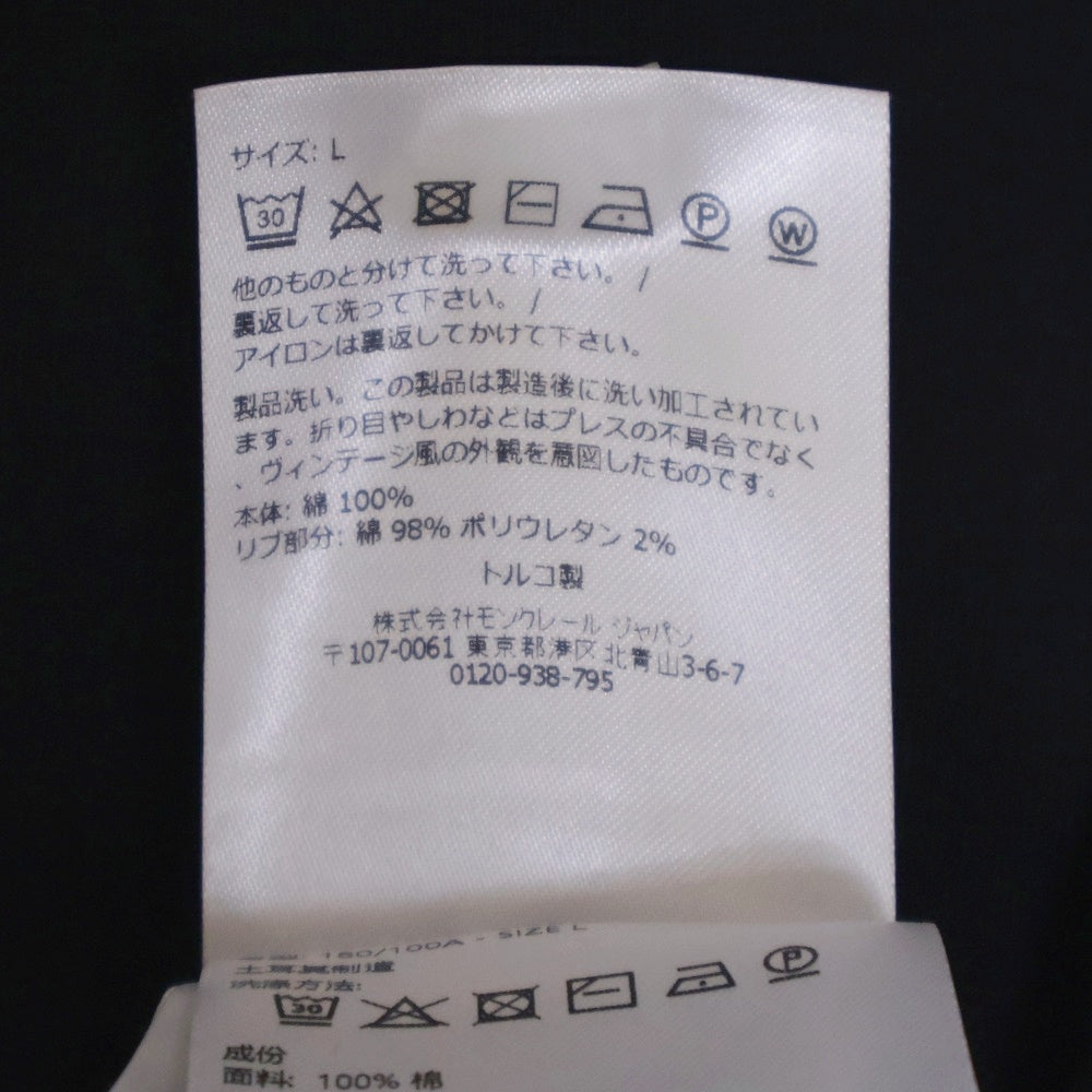 MONCLER(モンクレール) SS T-SHIRT ネックロゴ半袖Tシャツ カットソー ブラック K10918C00027 8390T