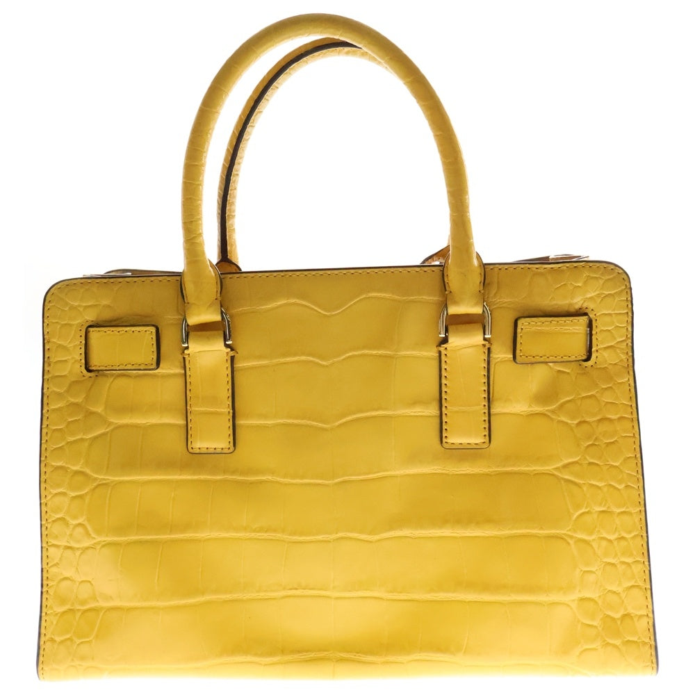 MICHAEL KORS(マイケルコース) クロコ型押し 2WAY ショルダーバッグ ハンドバッグ イエロー レディース 30H4GA1S3E
