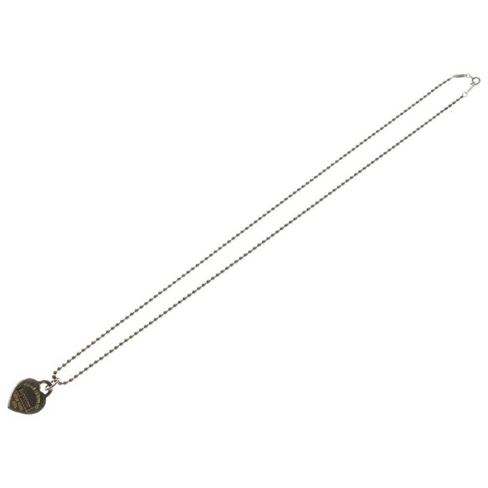 SUPREME(シュプリーム) 21AW × TIFFANY&Co. Return to Tiffany Heart Tag Pendant ティファニー ハートタグペンダントネックレス シルバー