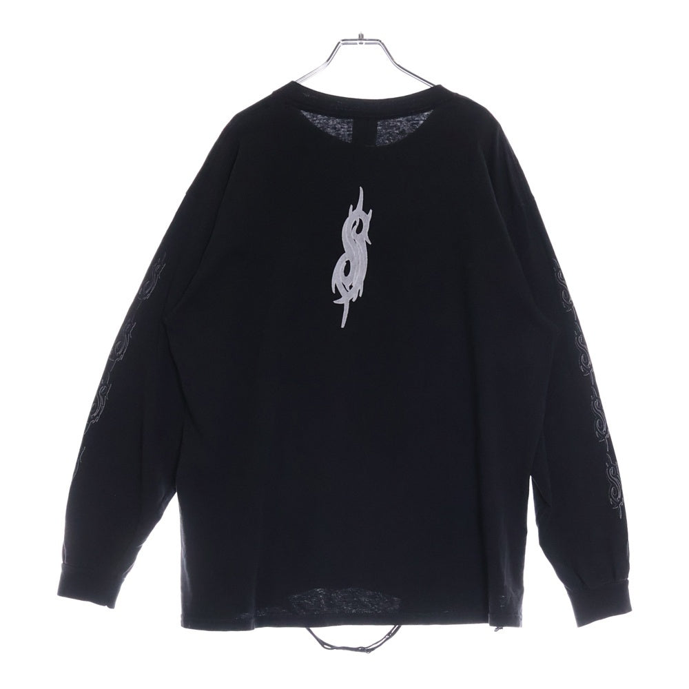 VINTAGE(ヴィンテージ) 90S SlipKnot 870621345 バンド 長袖Tシャツ ロングスリーブカットソー ブラック