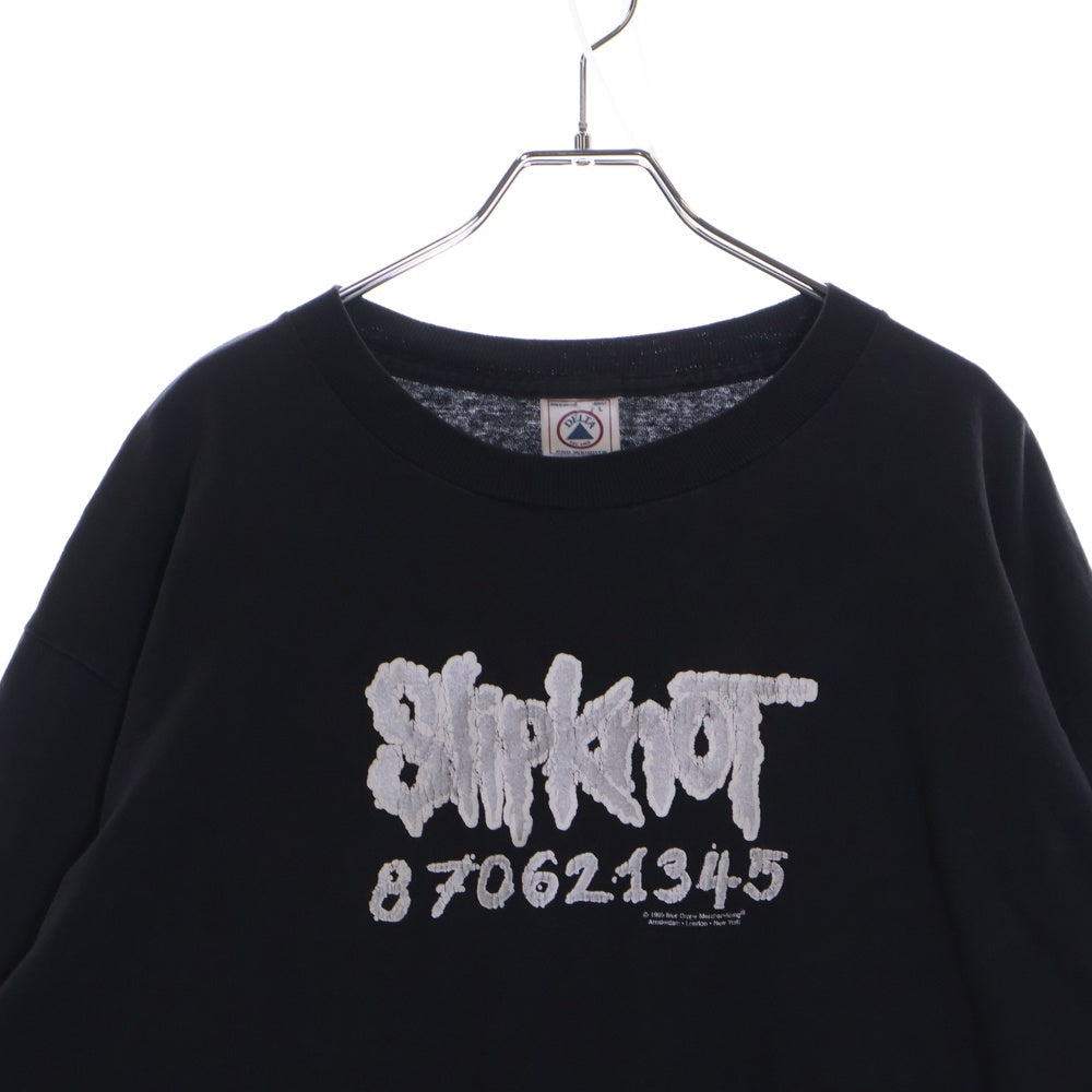 VINTAGE(ヴィンテージ) 90S SlipKnot 870621345 バンド 長袖Tシャツ ロングスリーブカットソー ブラック