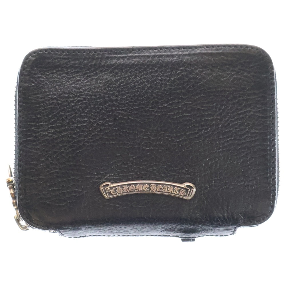 CHROME HEARTS(クロムハーツ) BABY BANK ROBBER ベイビー バンクローバーコインパース付き レザーウォレット 財布 ブラック