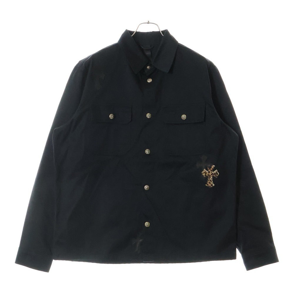 CHROME HEARTS(クロムハーツ) WORK DOG クロスパッチ付きデニムワークドッグデニムジャケット ブラック