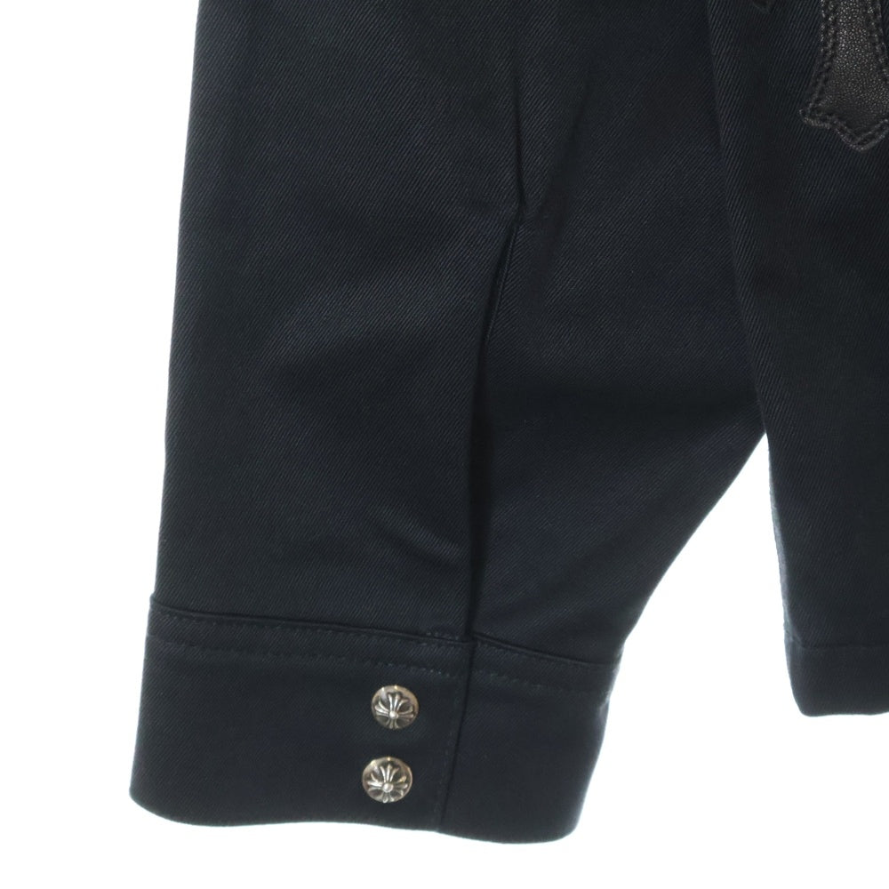 CHROME HEARTS(クロムハーツ) WORK DOG クロスパッチ付きデニムワークドッグデニムジャケット ブラック
