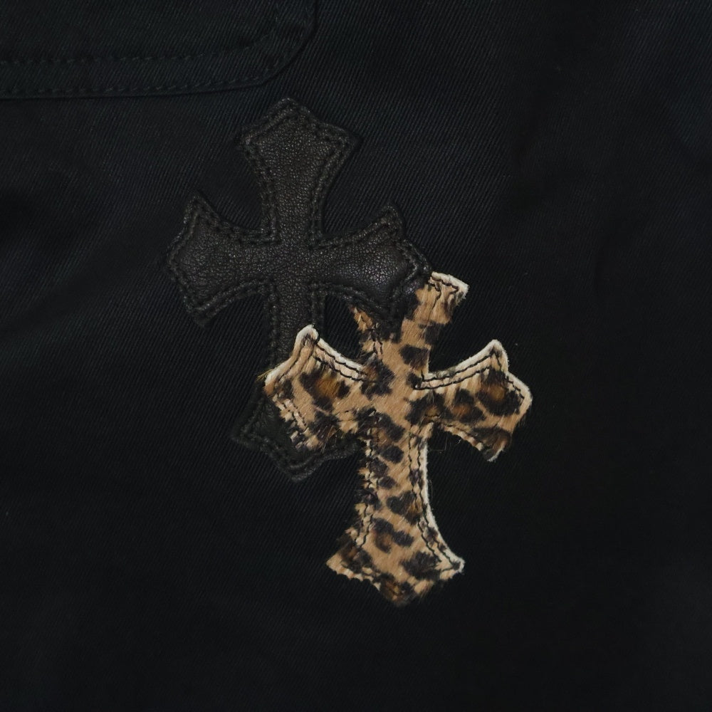 CHROME HEARTS(クロムハーツ) WORK DOG クロスパッチ付きデニムワークドッグデニムジャケット ブラック