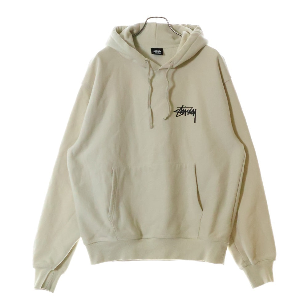 STUSSY(ステューシー) 8 BALL FADE HOODED SWEAT 1924846 8ボール フェード フーデッド スウェットシャツ プルオーバーパーカー ホワイト