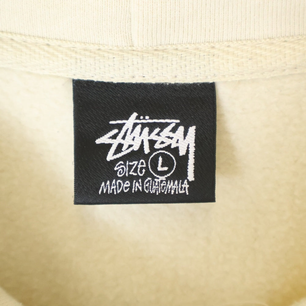 STUSSY(ステューシー) 8 BALL FADE HOODED SWEAT 1924846 8ボール フェード フーデッド スウェットシャツ プルオーバーパーカー ホワイト