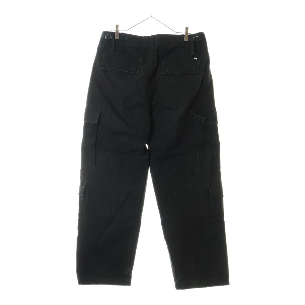 STUSSY(ステューシー) RIPSTOP SURPLUS CARGO リップストップ カーゴパンツ ブラック 116586