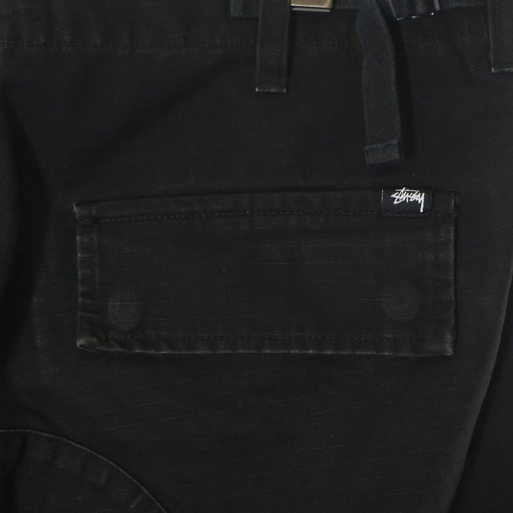 STUSSY(ステューシー) RIPSTOP SURPLUS CARGO リップストップ カーゴパンツ ブラック 116586