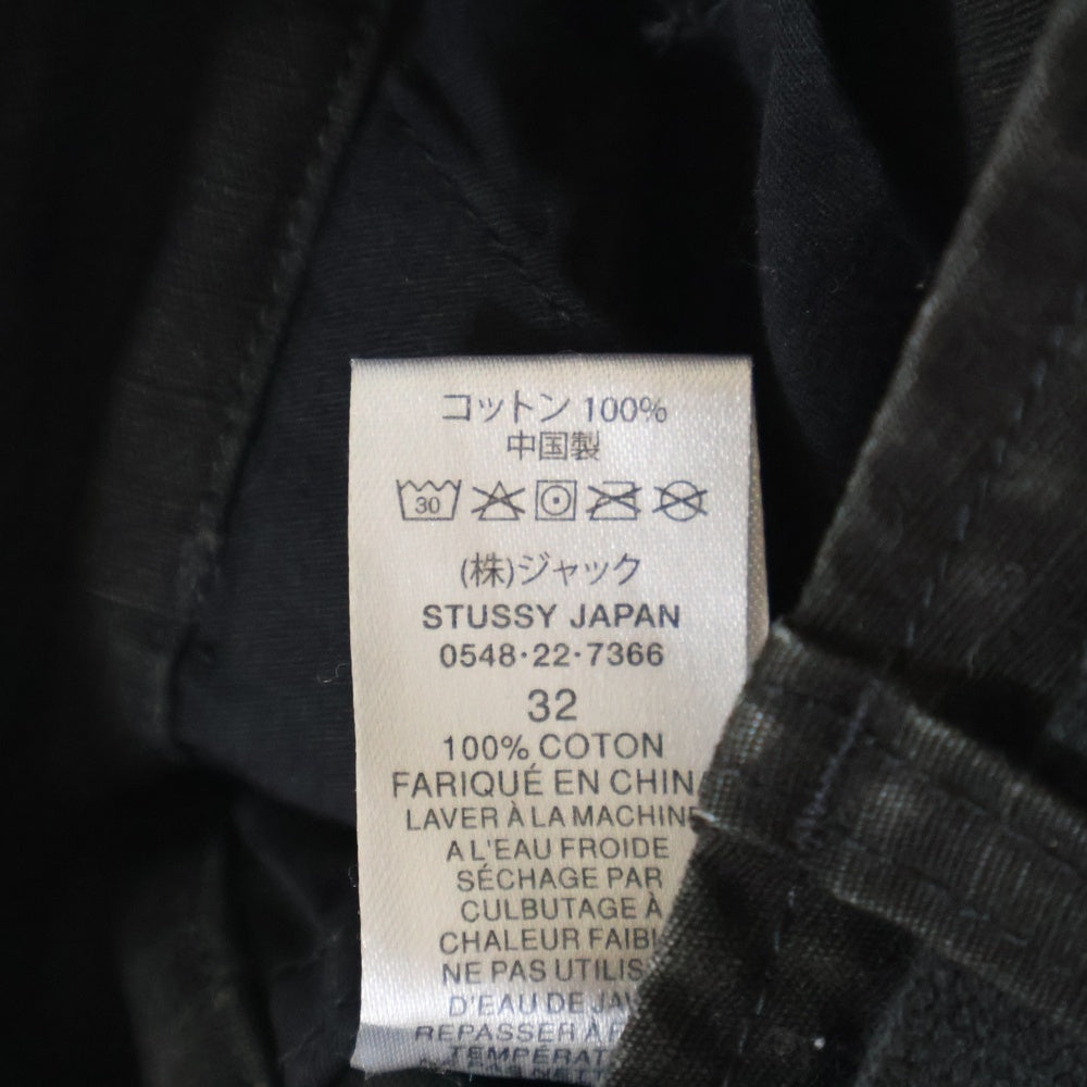 STUSSY(ステューシー) RIPSTOP SURPLUS CARGO リップストップ カーゴパンツ ブラック 116586