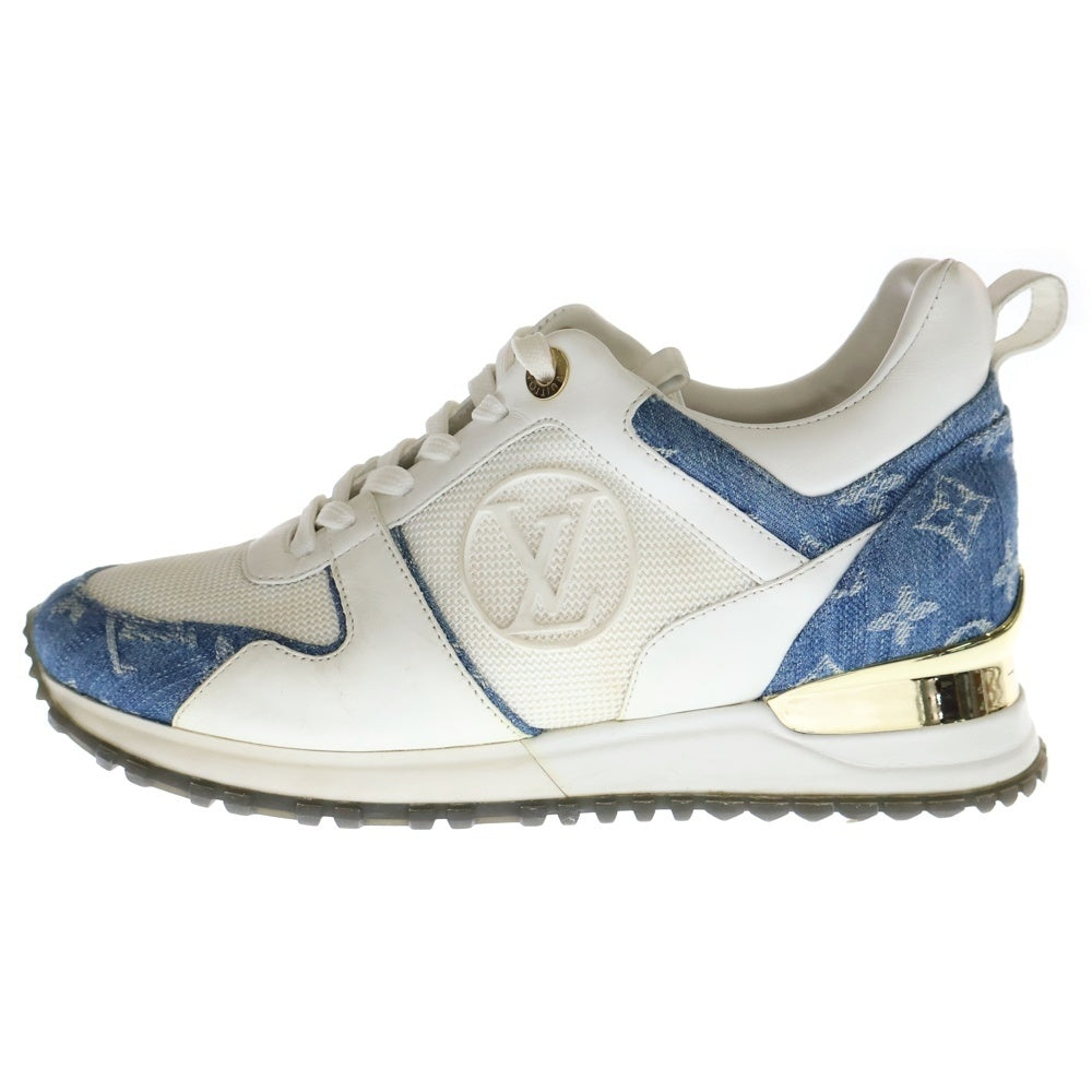 LOUIS VUITTON(ルイヴィトン) ランアウェイライン モノグラム デニム ローカットスニーカー ホワイト レディース 1A4WP1 NV0179