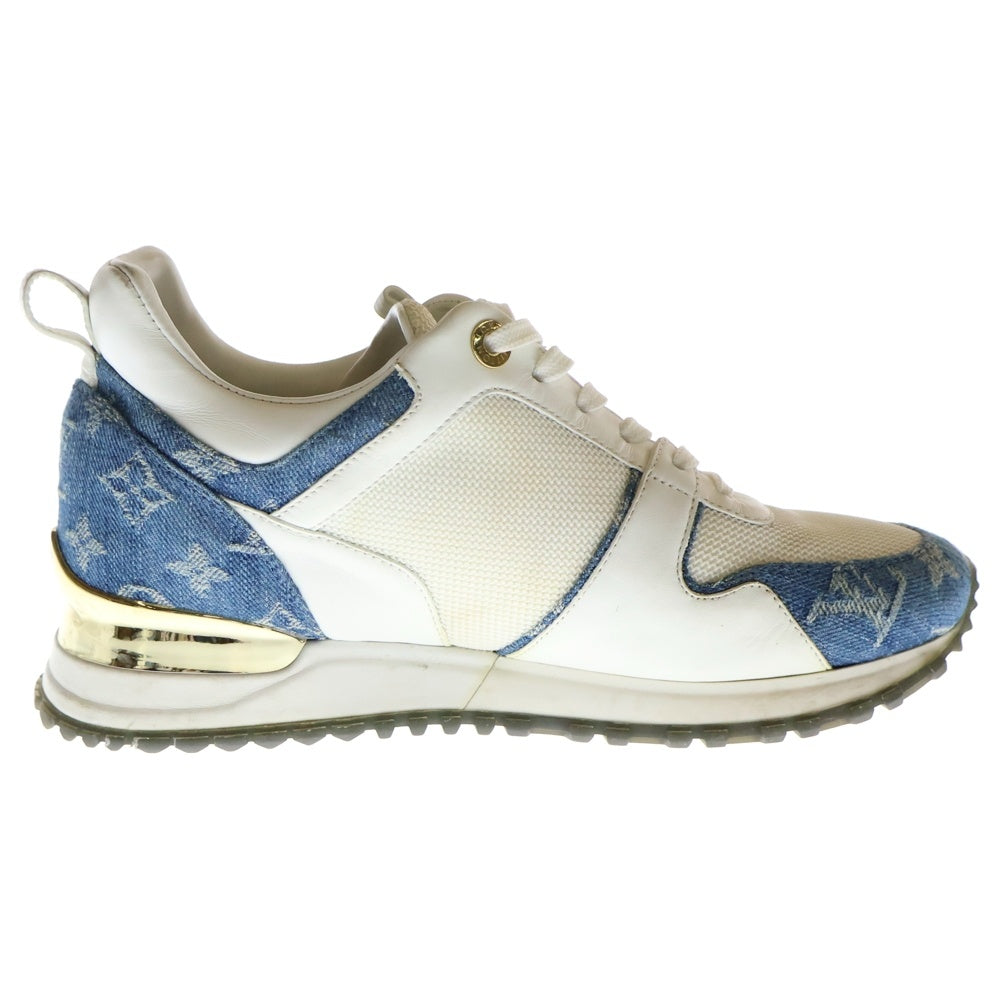 LOUIS VUITTON(ルイヴィトン) ランアウェイライン モノグラム デニム ローカットスニーカー ホワイト レディース 1A4WP1 NV0179