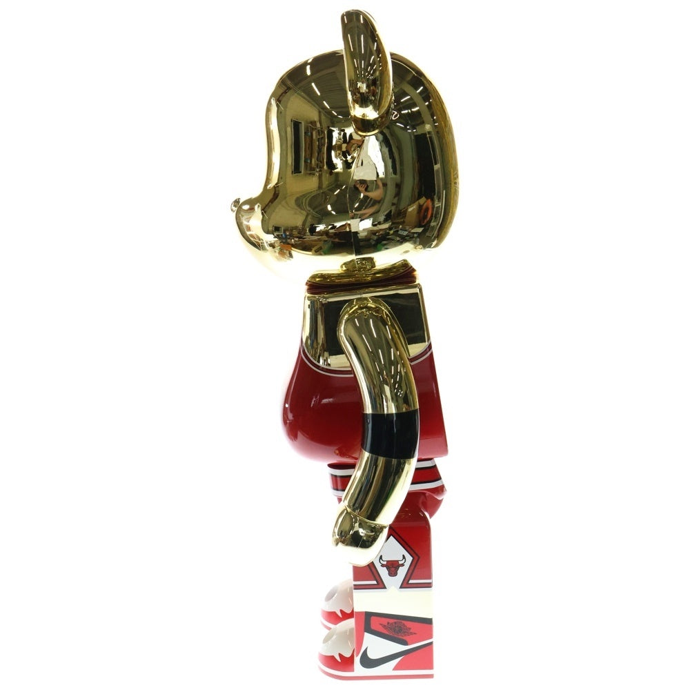 BE@RBRICK(ベアブリック) ×Michael Jordan 1985 ROOKIE JERSEY 1000% マイケル ジョーダン 1985 ルーキー ジャージー フィギュア 人形 ゴールド/レッド