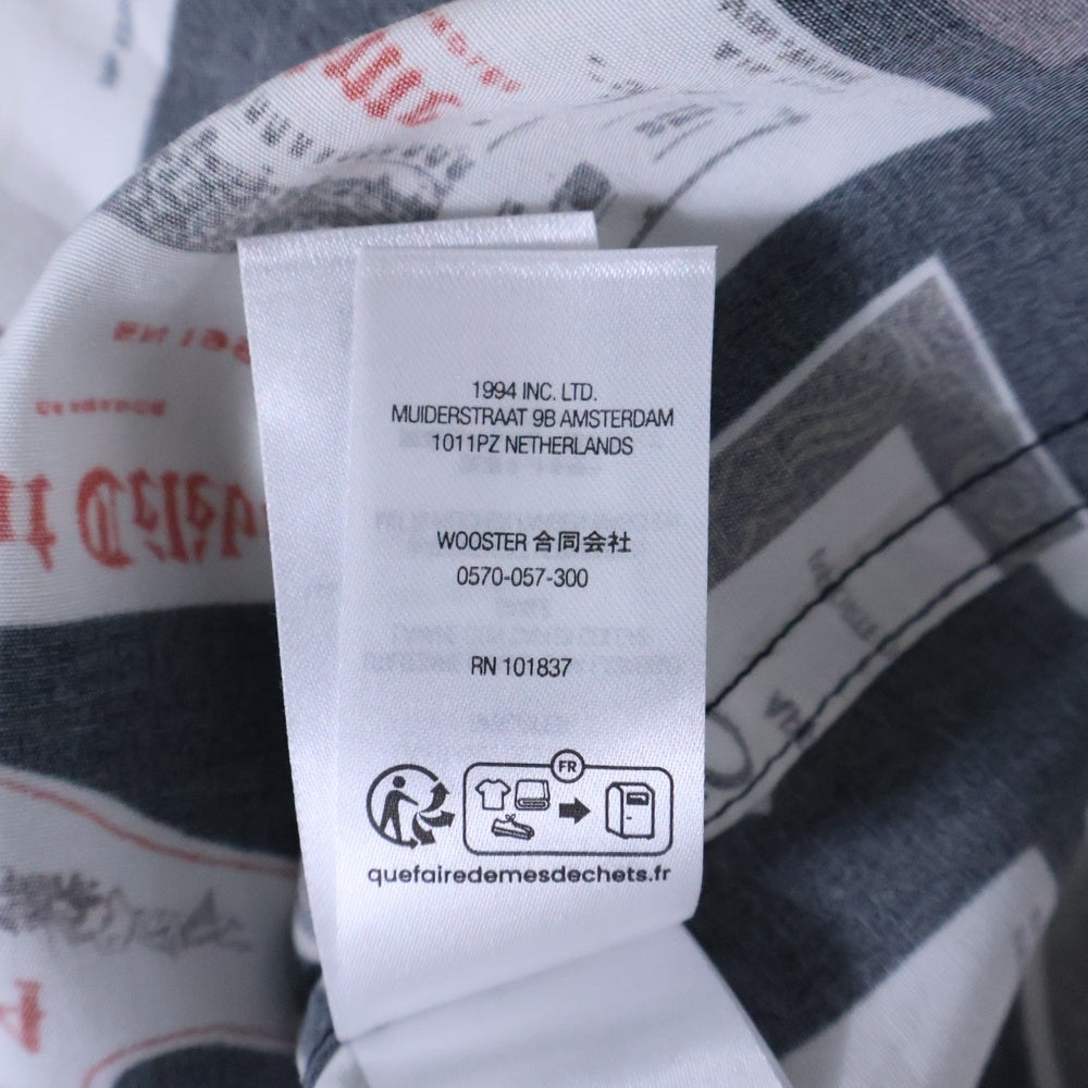 SUPREME(シュプリーム) 24AW Label Shirt 総柄 ラベル レーヨン長袖シャツ マルチカラー