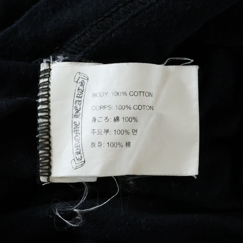 CHROME HEARTS(クロムハーツ) CH PLUS L/S Tee CHサークルロゴ バックプリント 長袖Tシャツ カットソー ブラック
