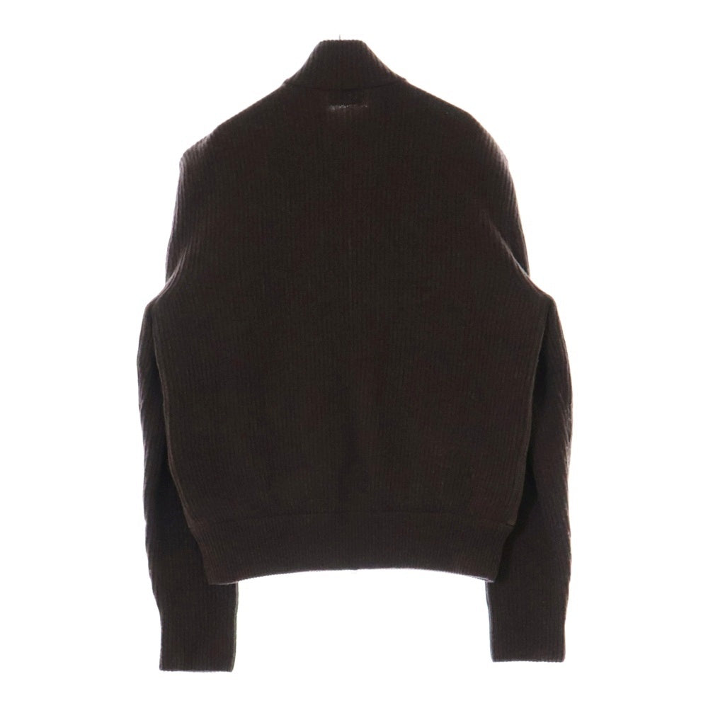 MONCLER(モンクレール) 22AW ニット切り替え コーディロイ ジップアップダウンジャケット ブラウン H20919B00012 M1241