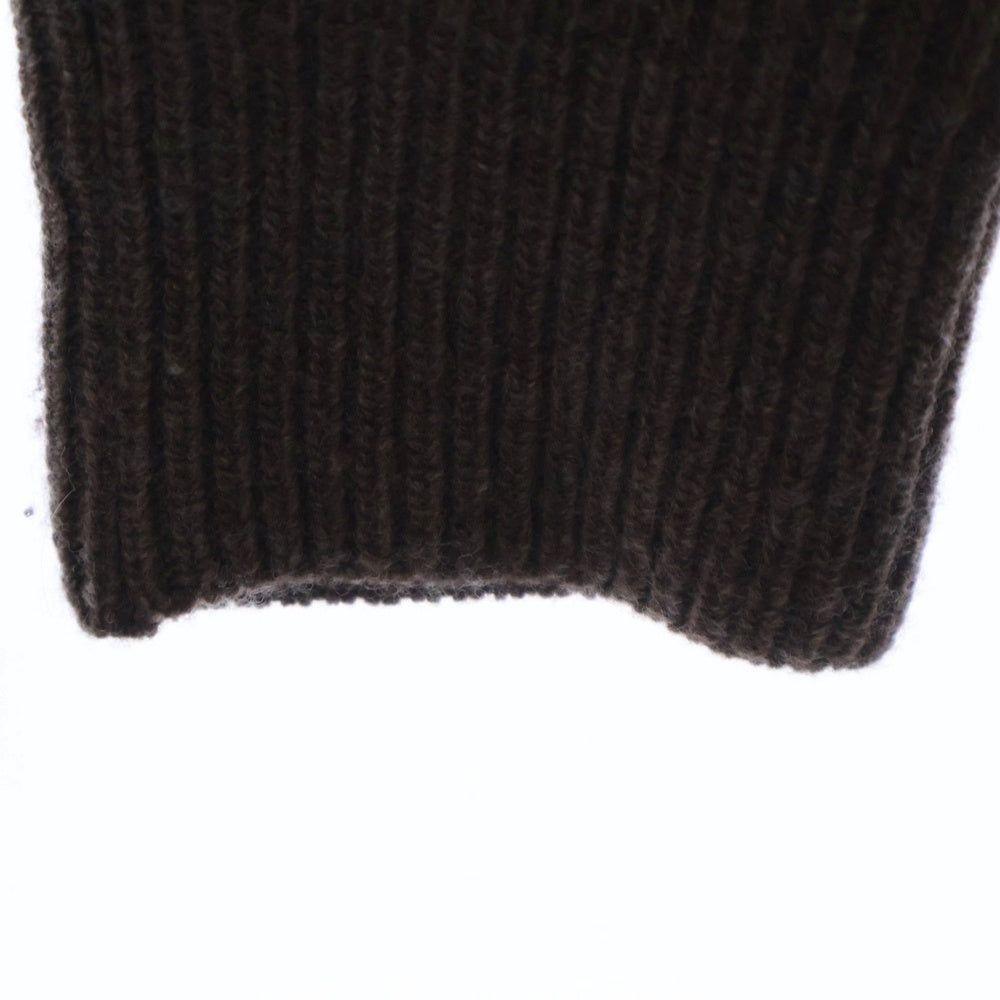 MONCLER(モンクレール) 22AW ニット切り替え コーディロイ ジップアップダウンジャケット ブラウン H20919B00012 M1241