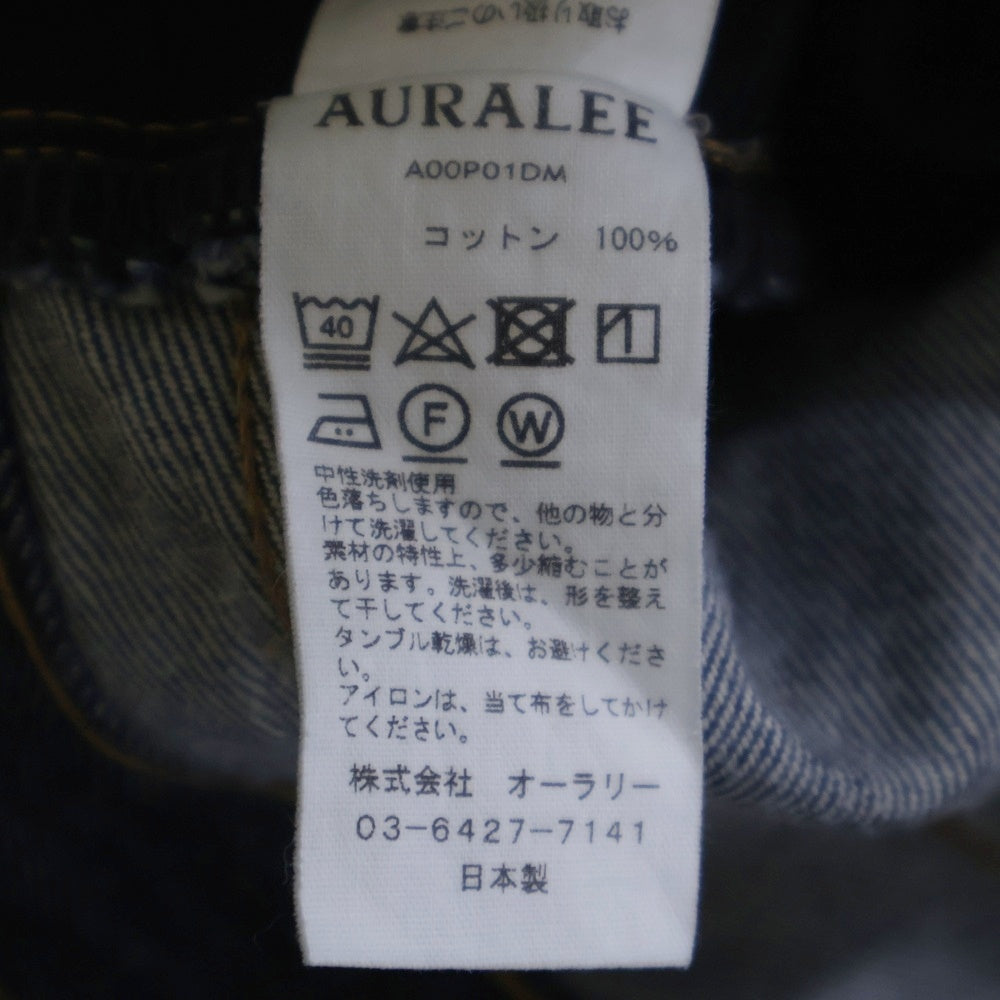 AURALEE(オーラリー) HARD Twist DENIM 5P PANTS ストレート デニムパンツ インディゴ A00P01DM