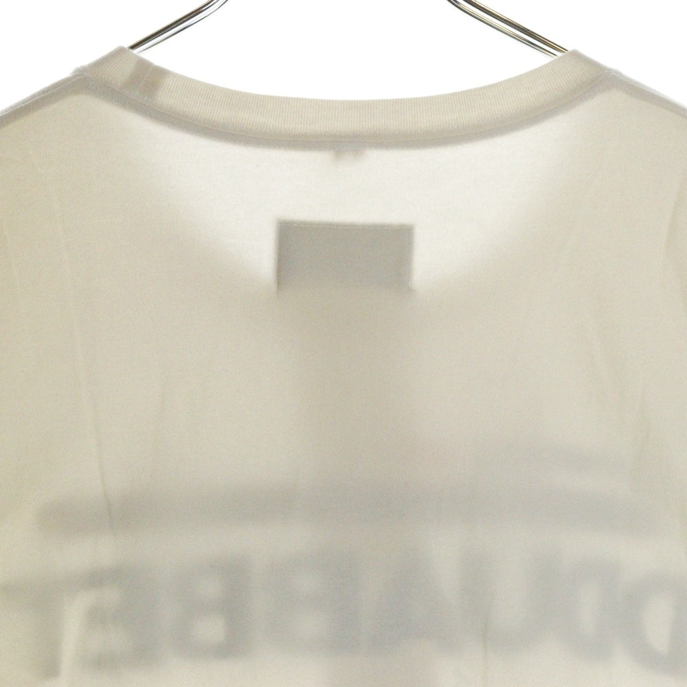doublet(ダブレット) 24SS AI-GENERATED DOUBLET LOGO フロントロゴ 半袖Tシャツ カットソー ホワイト 24SS32CS315