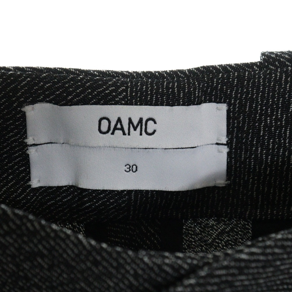 OAMC(オーエーエムシー) Cropped Zip Trousers スラックス ジップパンツ グレー OAMN300233