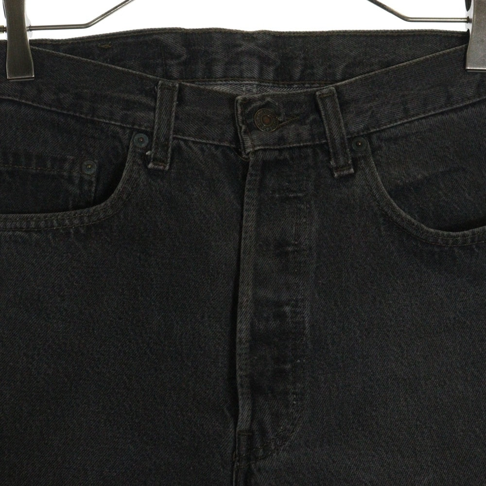 Levi's(リーバイス) 501 USA製 ボタン裏522 スモールe 501-0658 ボタンフライ デニムパンツ ブラック