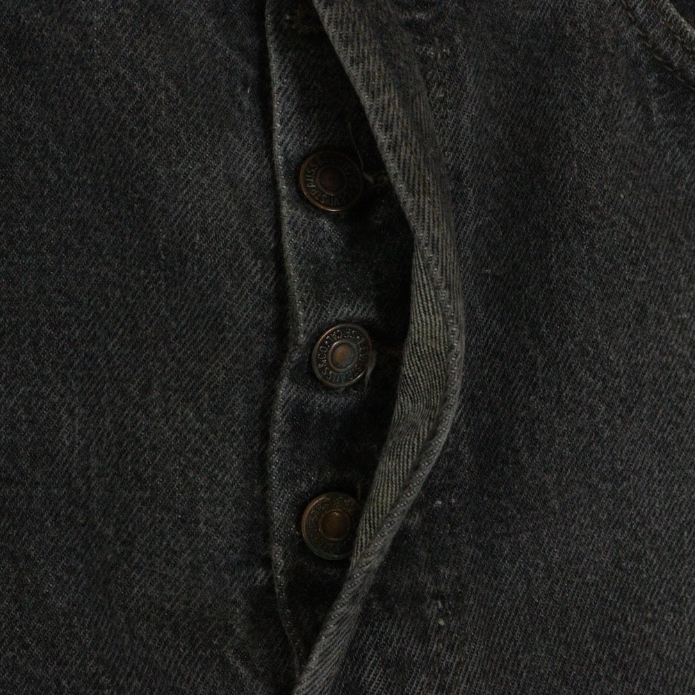 Levi's(リーバイス) 501 USA製 ボタン裏522 スモールe 501-0658 ボタンフライ デニムパンツ ブラック