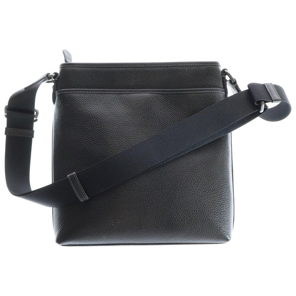 COACH(コーチ) レザースリム メッセンジャーバッグ ショルダーバッグ ブラック M2444