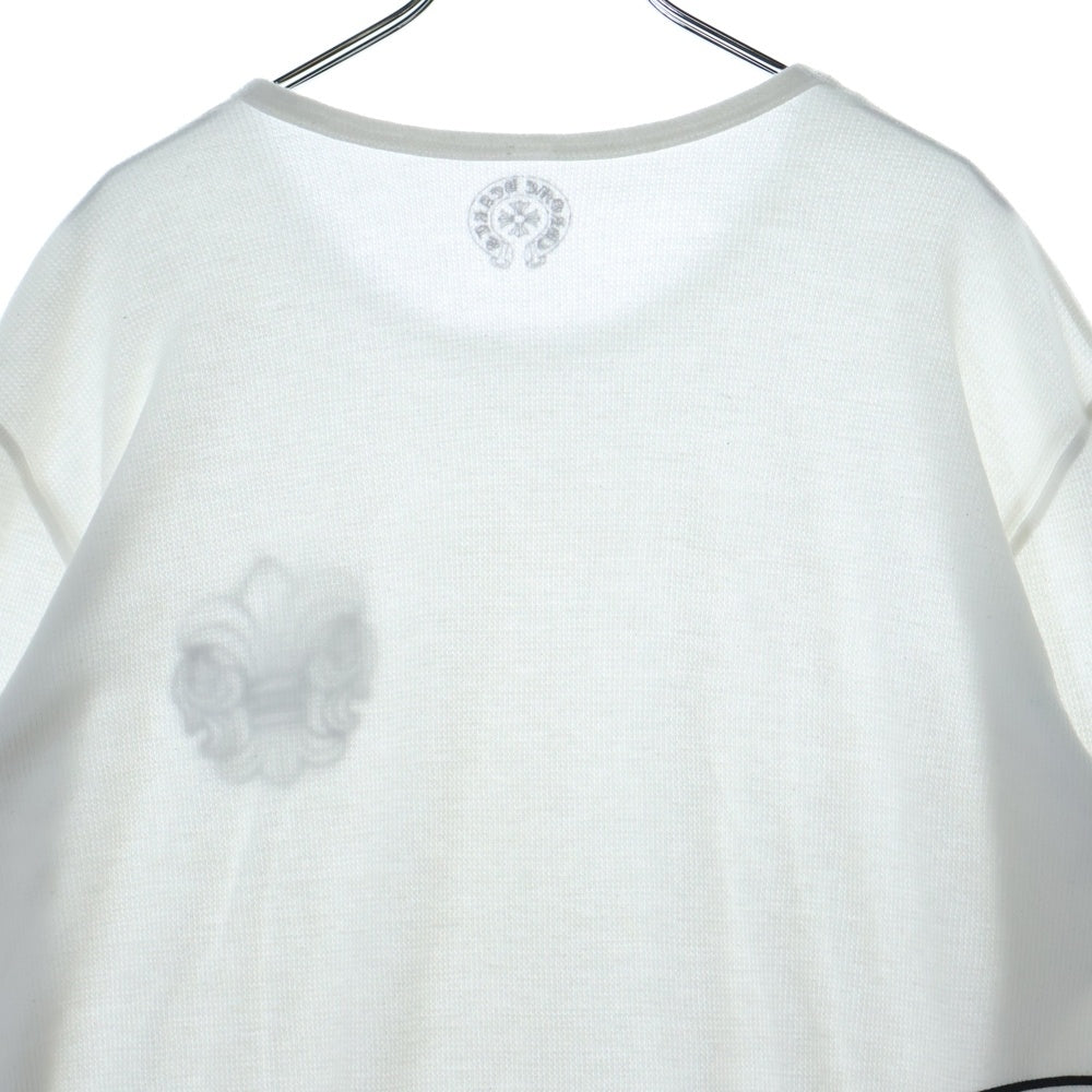 CHROME HEARTS(クロムハーツ) BSフレアプリントサーマル長袖Tシャツ ロンT カットソー ホワイト