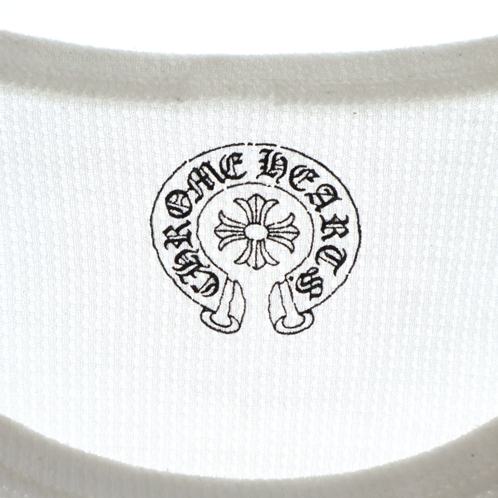 CHROME HEARTS(クロムハーツ) BSフレアプリントサーマル長袖Tシャツ ロンT カットソー ホワイト