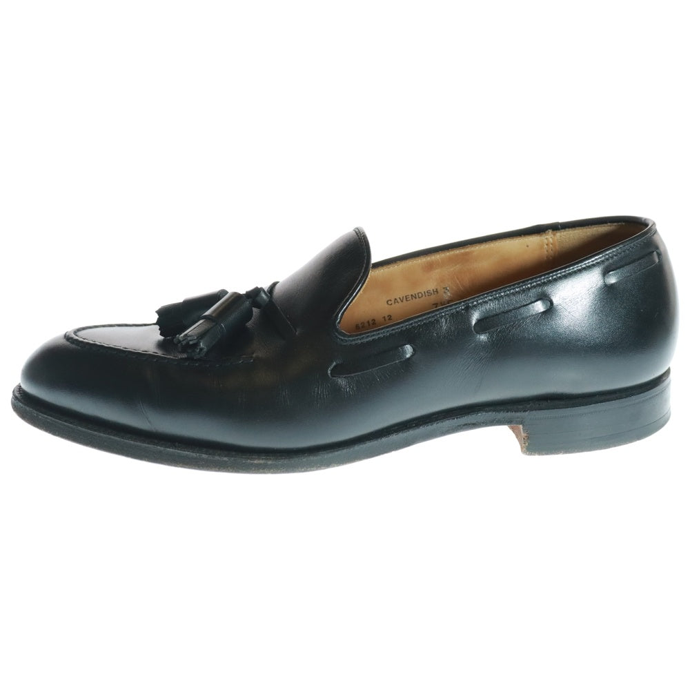 Crockett&Jones(クロケットアンドジョーンズ) CAVENDISH3 6212 12 レザータッセルローファー ブラック