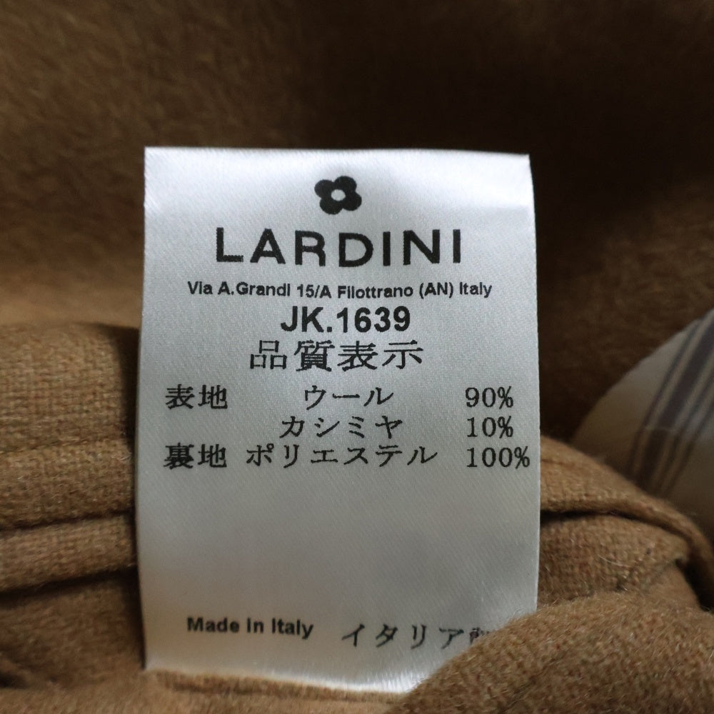 LARDINI(ラルディーニ) 3B カシミヤ混 ウール シングル テーラードジャケット ブラウン JY6000AQ
