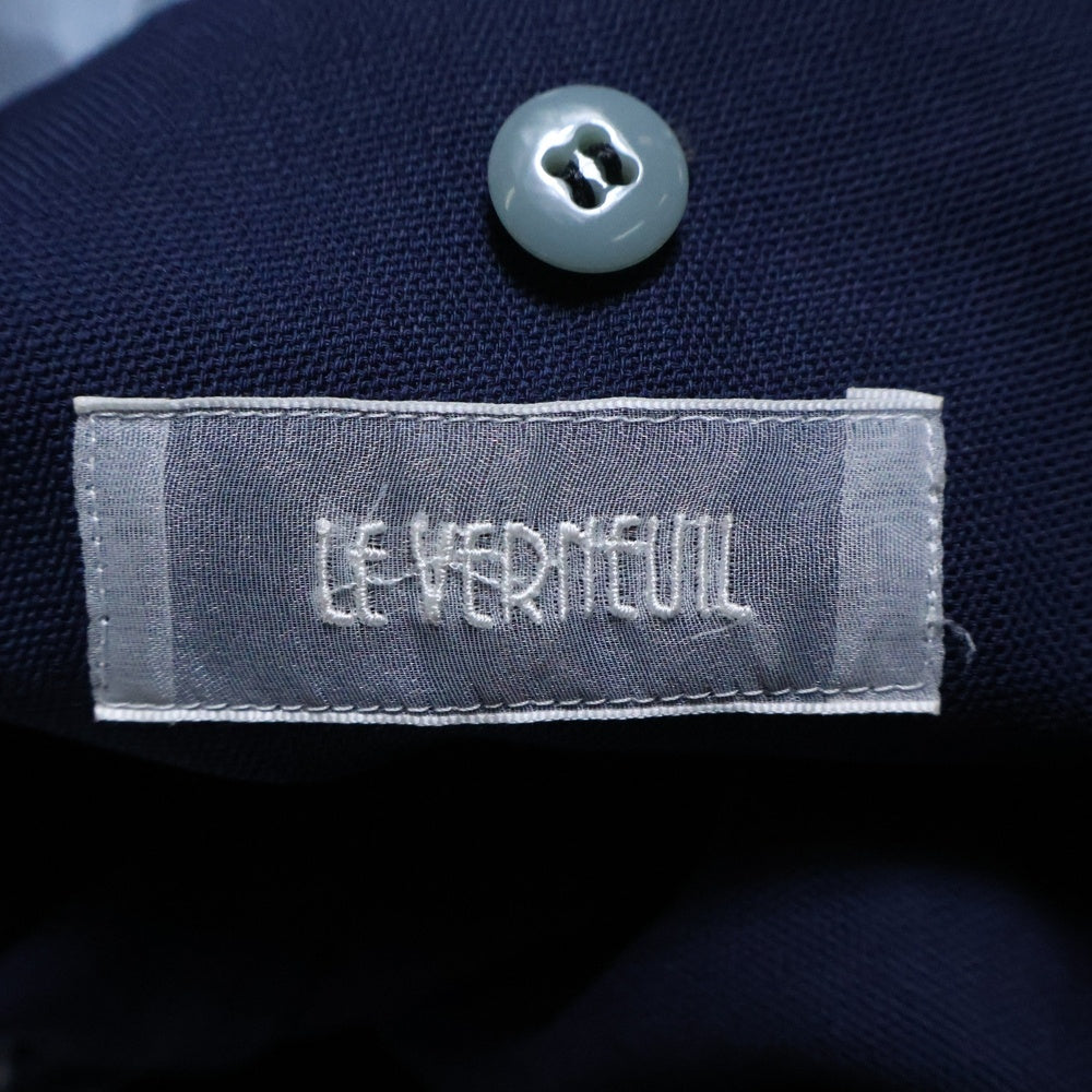 LE VERNEUIL(ルヴェルヌイユ) 2B ウール シングル テーラードジャケット ネイビー T171507