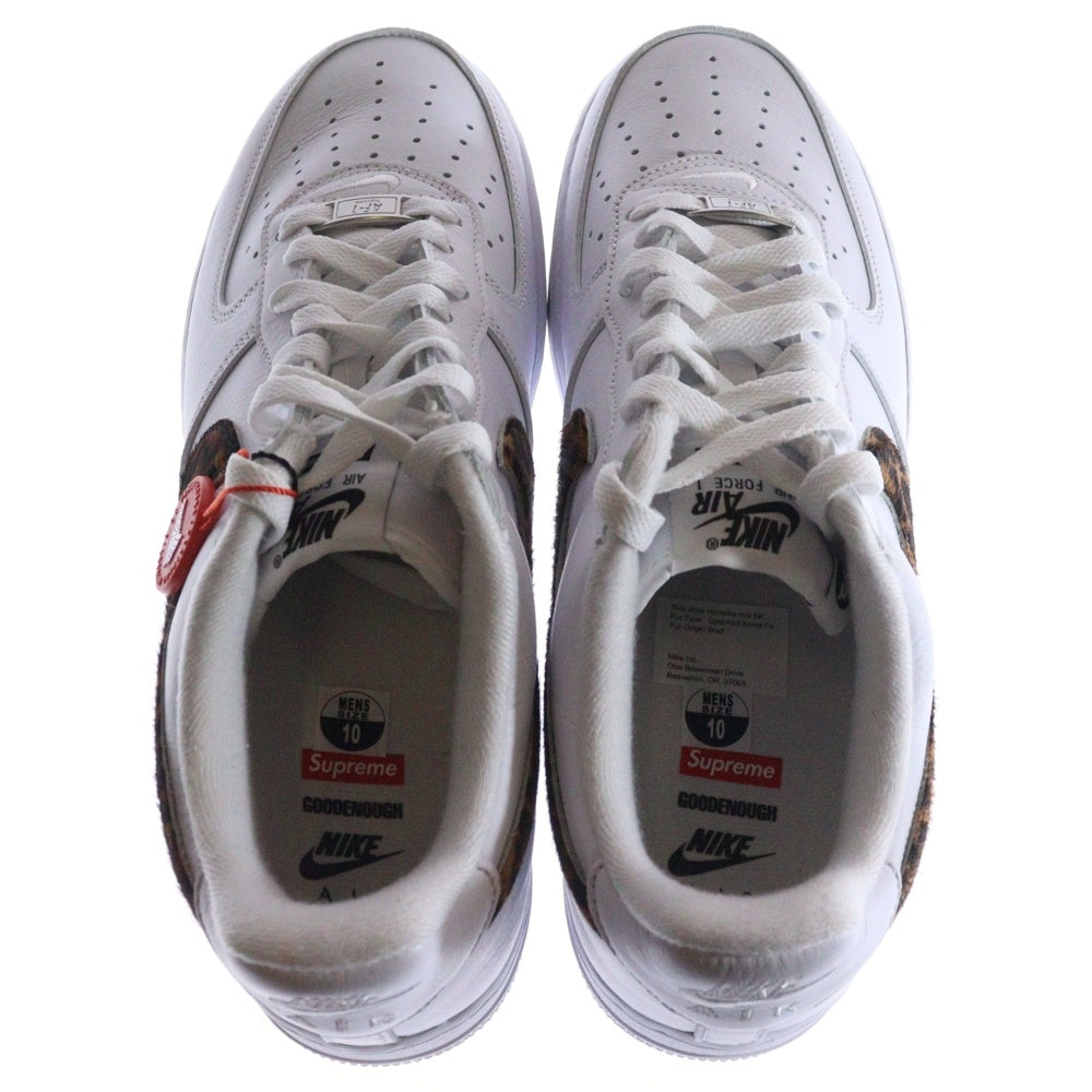 SUPREME(シュプリーム) ×GOODENOUGH ×NIKE AIR FORCE 1 LOW IM3483-100 グッドイナフ ナイキ エアフォース 1 ローカットスニーカー ホワイト/レオパード US10/28cm