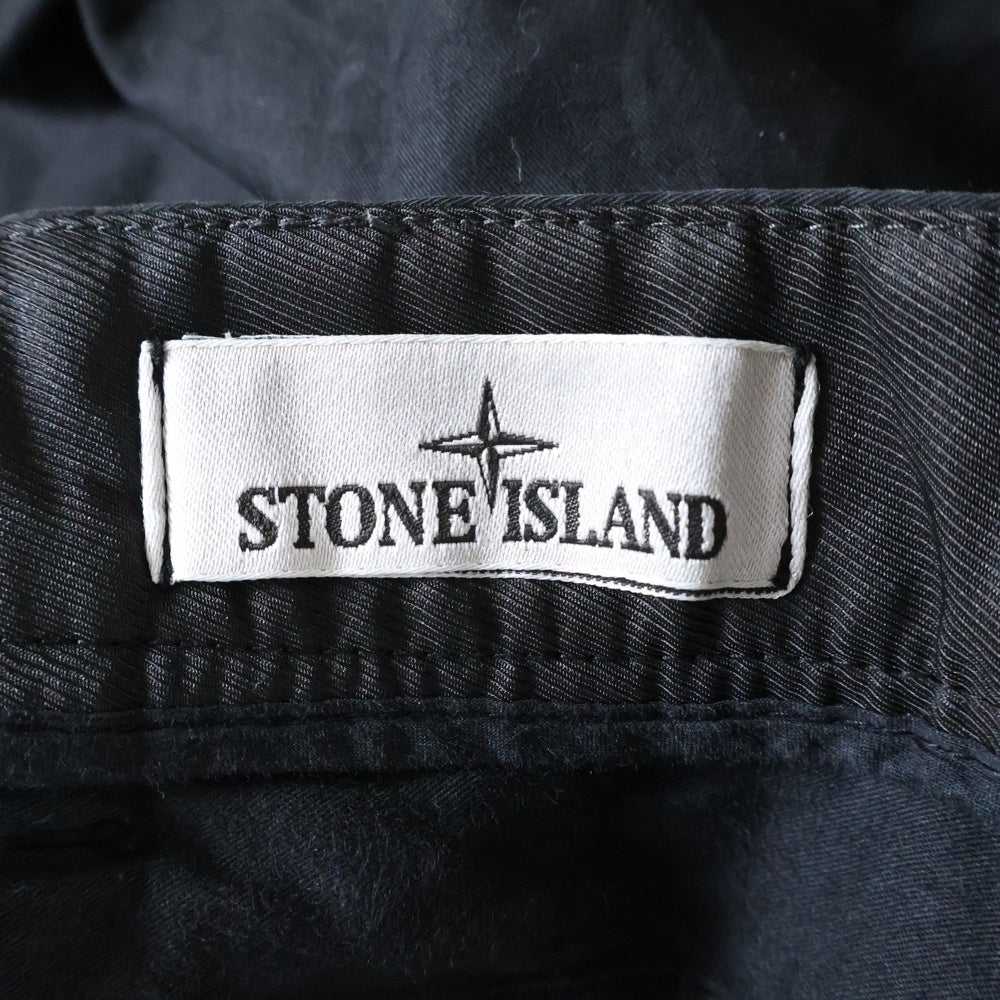STONE ISLAND(ストーンアイランド) TYPE SL コットン ロゴパッチ ショートパンツ ブラック 8015L1110