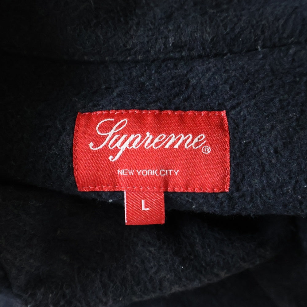 SUPREME(シュプリーム) 22AW Brushed Flannel Twill Shirt フランネル ツイル長袖シャツ ブラック