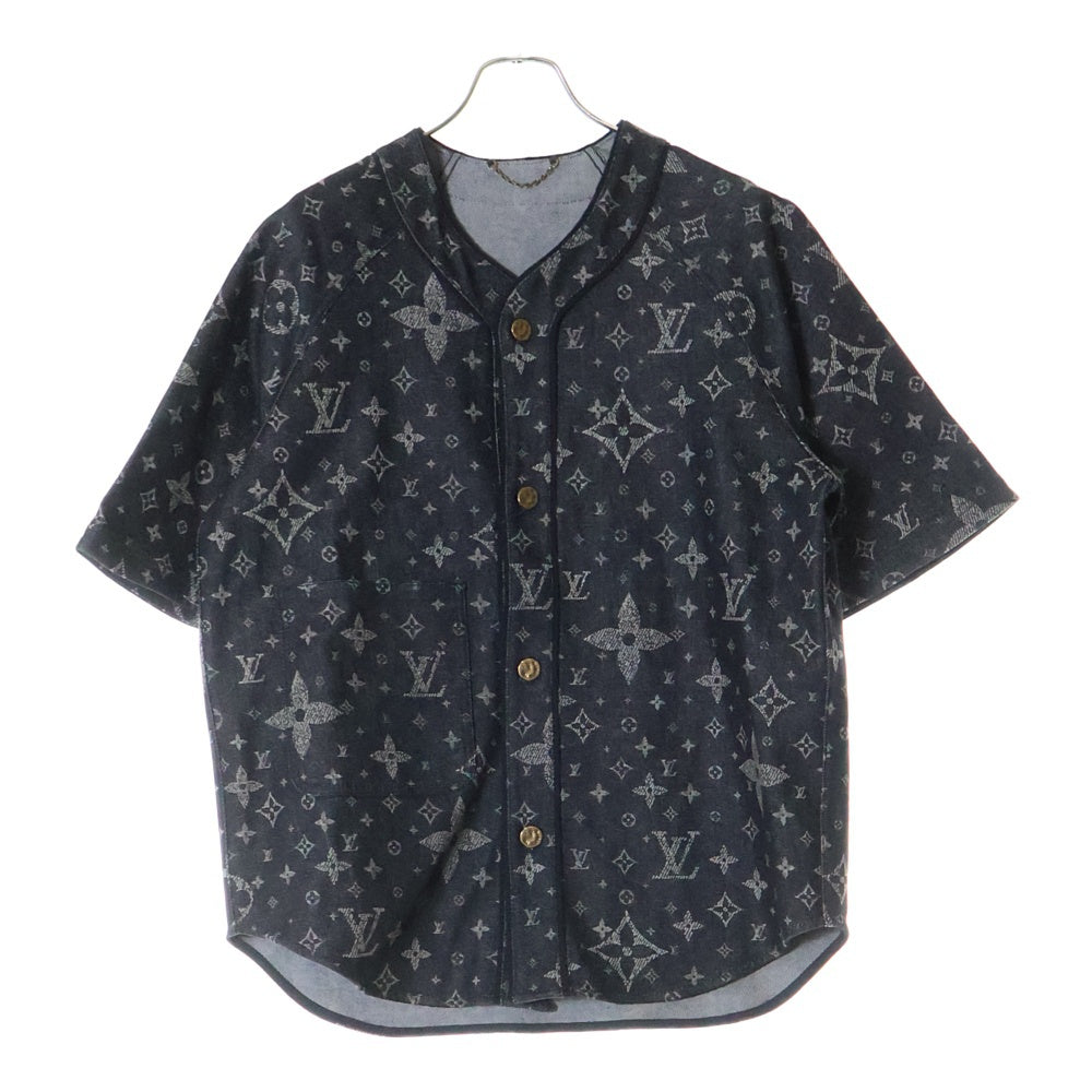 LOUIS VUITTON(ルイヴィトン) 24SS モノグラムベースボールシャツ RM241MQ FWA HQS41W グレー