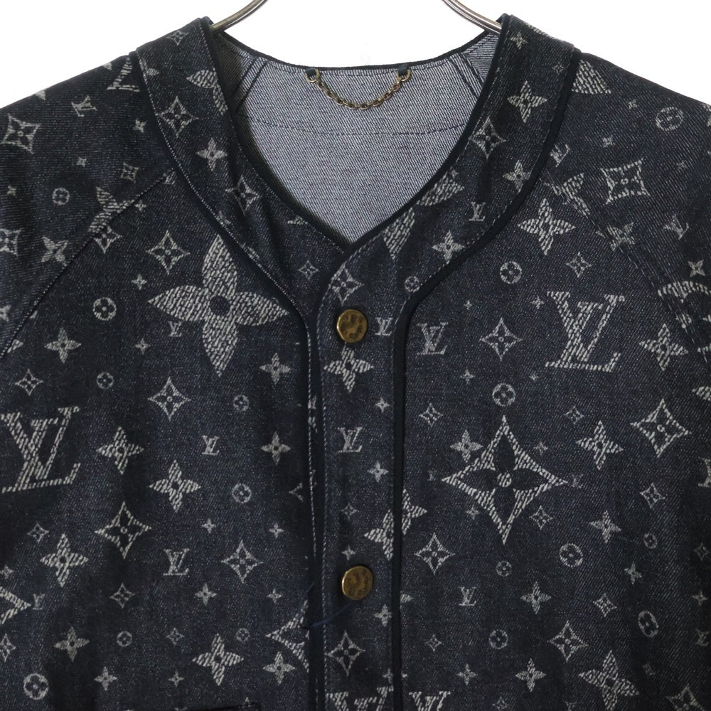 LOUIS VUITTON(ルイヴィトン) 24SS モノグラムベースボールシャツ RM241MQ FWA HQS41W グレー
