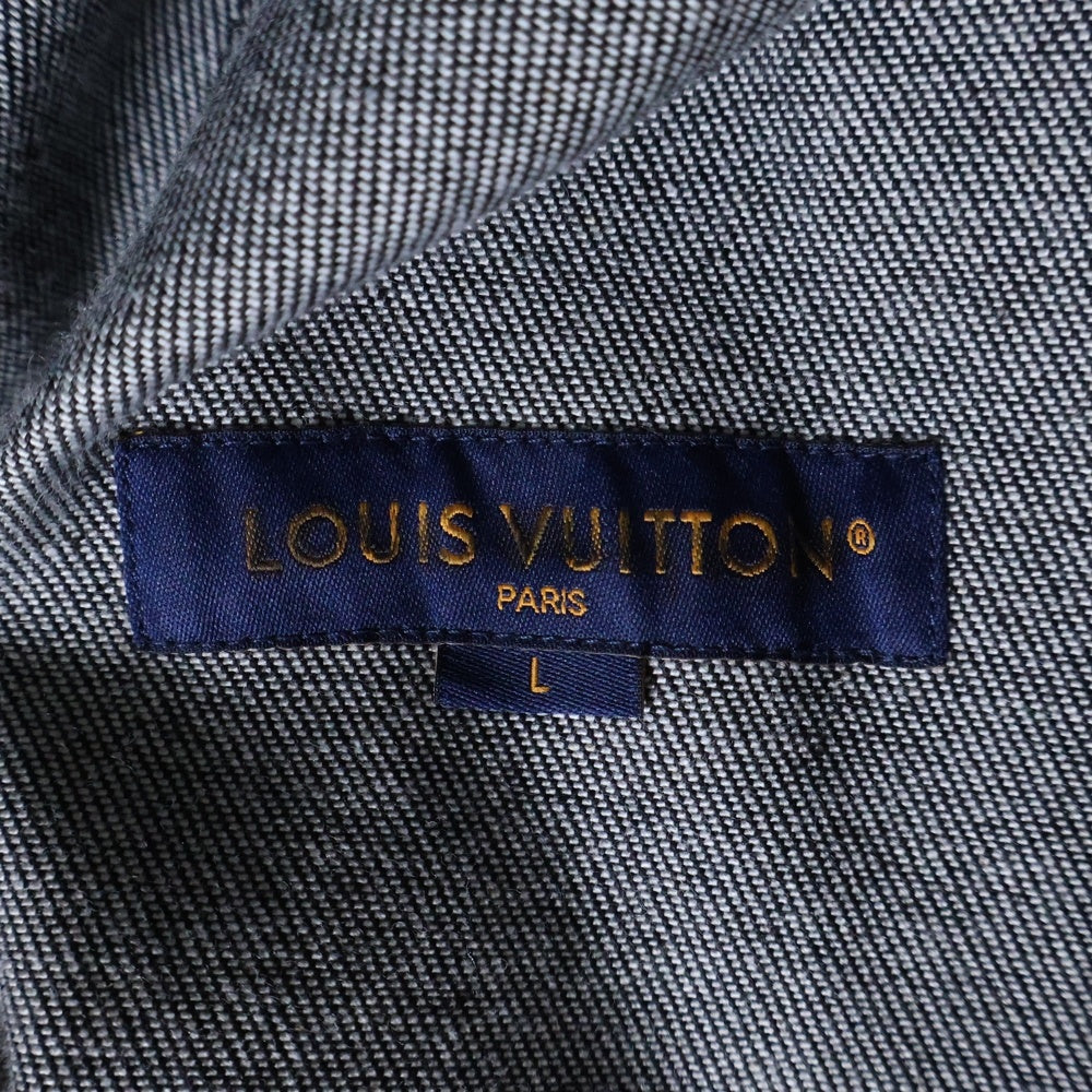 LOUIS VUITTON(ルイヴィトン) 24SS モノグラムベースボールシャツ RM241MQ FWA HQS41W グレー