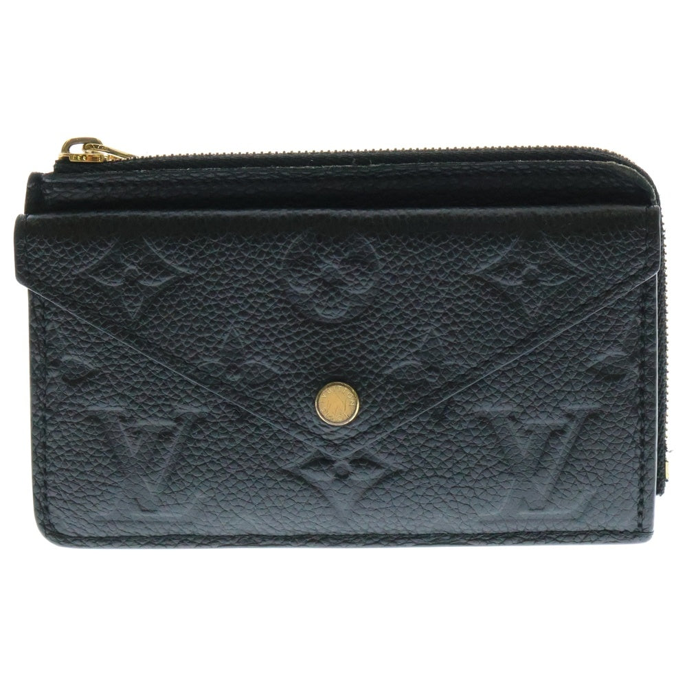 LOUIS VUITTON(ルイヴィトン) モノグラム アンプラント ポルト カルト レクト ヴェルソ コインケース カードケース ブラック/ゴールド M69421 ICチップ反応有