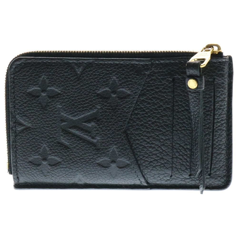 LOUIS VUITTON(ルイヴィトン) モノグラム アンプラント ポルト カルト レクト ヴェルソ コインケース カードケース ブラック/ゴールド M69421 ICチップ反応有