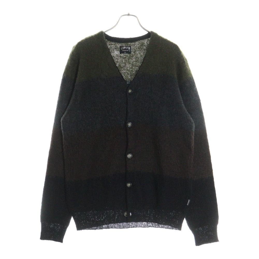 STUSSY(ステューシー) OLD オールド モヘア混 カーディガン 長袖ニット ブラウン