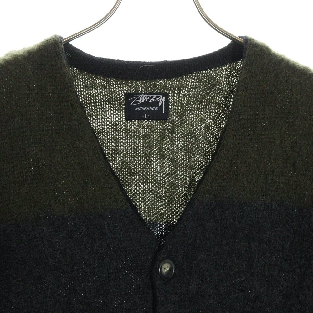 STUSSY(ステューシー) OLD オールド モヘア混 カーディガン 長袖ニット ブラウン
