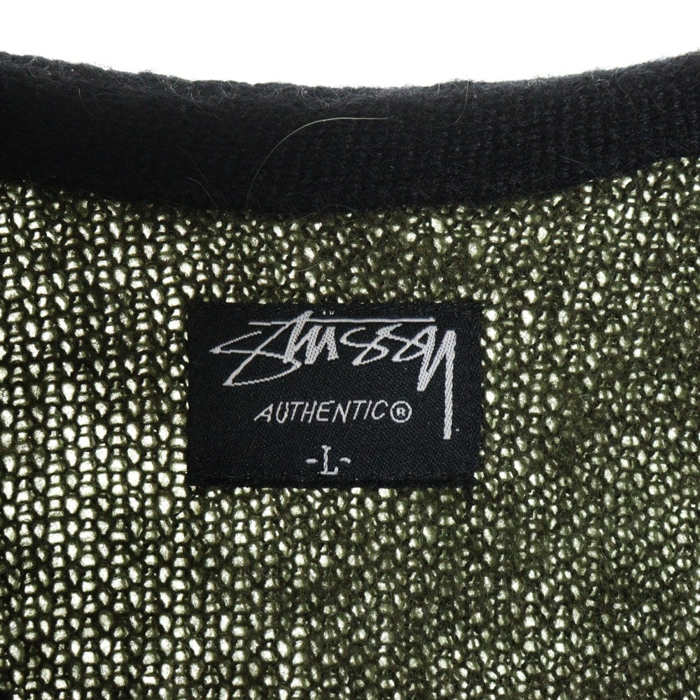 STUSSY(ステューシー) OLD オールド モヘア混 カーディガン 長袖ニット ブラウン
