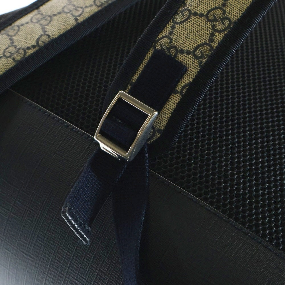 GUCCI(グッチ) GGスプリーム オフィディア バックパック ベージュ/ネイビー 598140