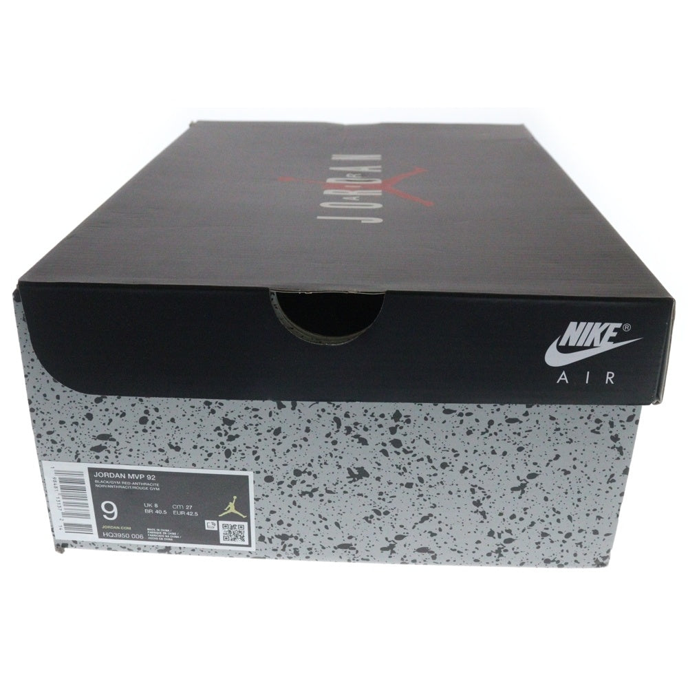 JORDAN BRAND(ジョーダンブランド) JORDAN MVP 92 BLACK/GYM RED-ANTHRACITE HQ3950-006 エア ジョーダン MVP 92 ローカットスニーカー ブラック/レッド US9/27cm