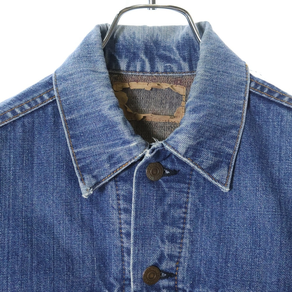 Levi's(リーバイス) 60s-70s VINTAGE 70505 BIG-E ボタン裏刻印524 ブランケット付きデニムトラッカージャケット インディゴ