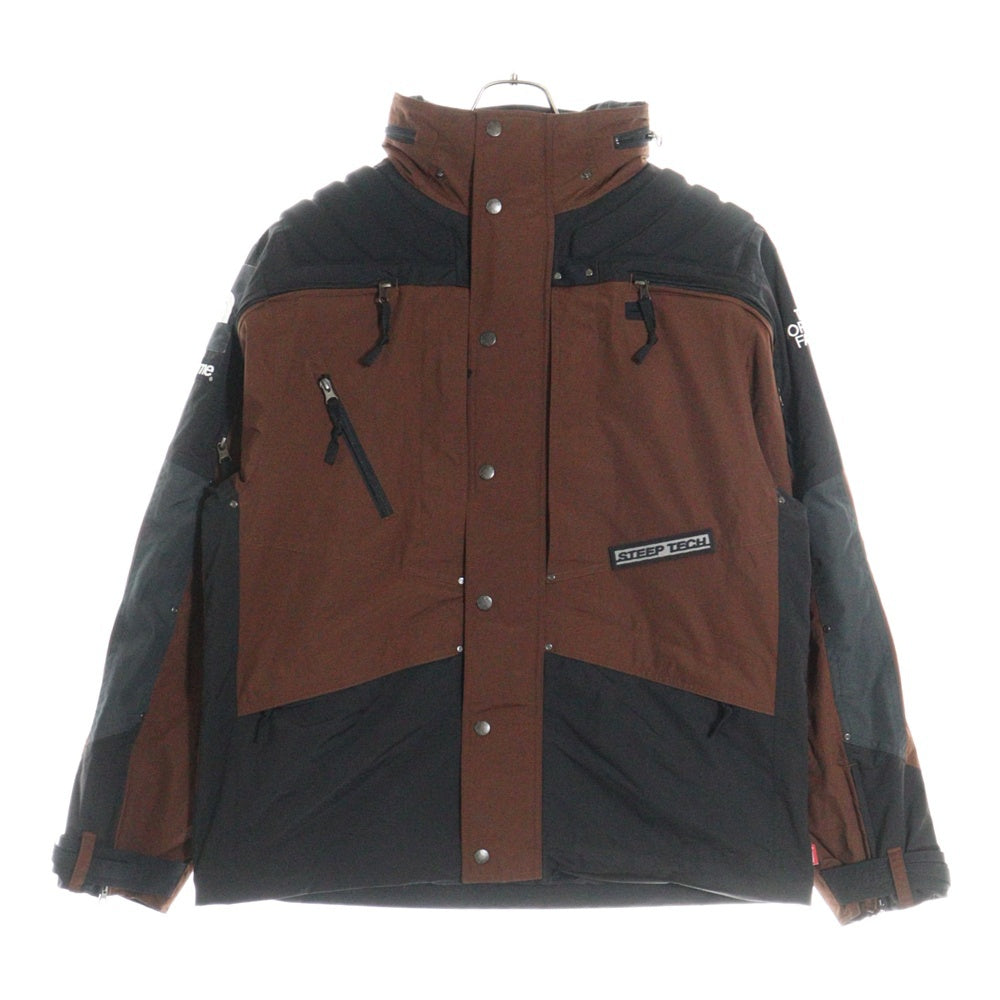 SUPREME(シュプリーム) 22AW ×THE NORTH FACE Steep Tech Padded Apogee Jacket ザノースフェイス スティープテックアポジージャケット ブラウン/ブラック NY52203I
