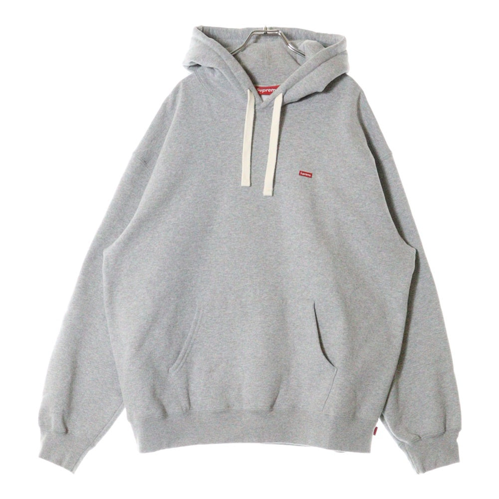 SUPREME(シュプリーム) 23AW Small Box Drawcord Hooded Sweatshirt スモールボックスロゴ スウェット プルオーバーパーカー フーディ グレー