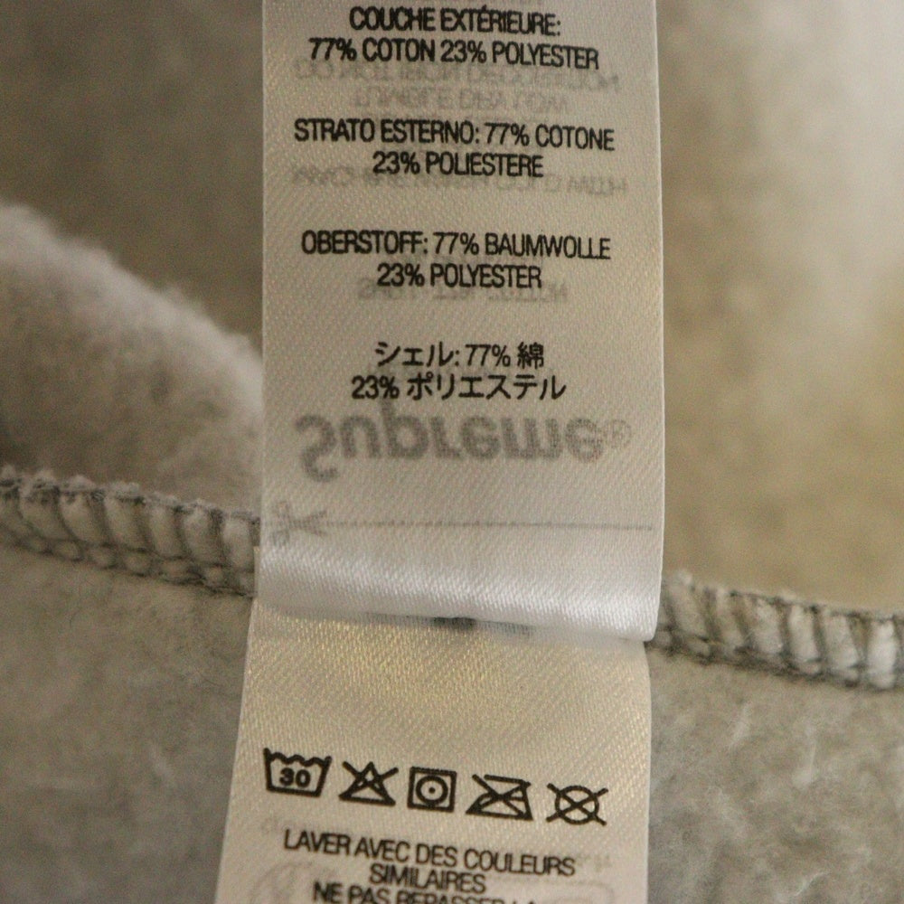 SUPREME(シュプリーム) 23AW Small Box Drawcord Hooded Sweatshirt スモールボックスロゴ スウェット プルオーバーパーカー フーディ グレー