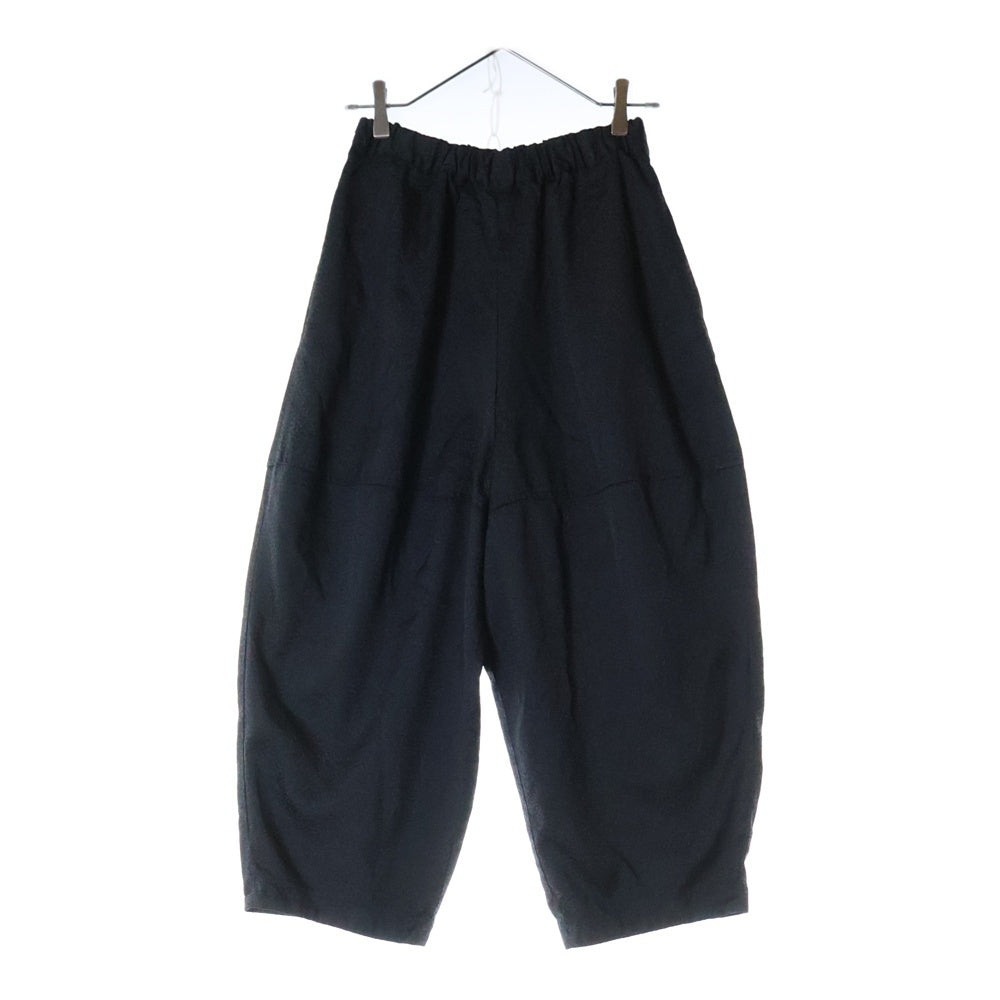 COMME des GARCONS(コムデギャルソン) 23AW 裁ち切り 切替 クロップドワイドパンツ ブラック GD-P010